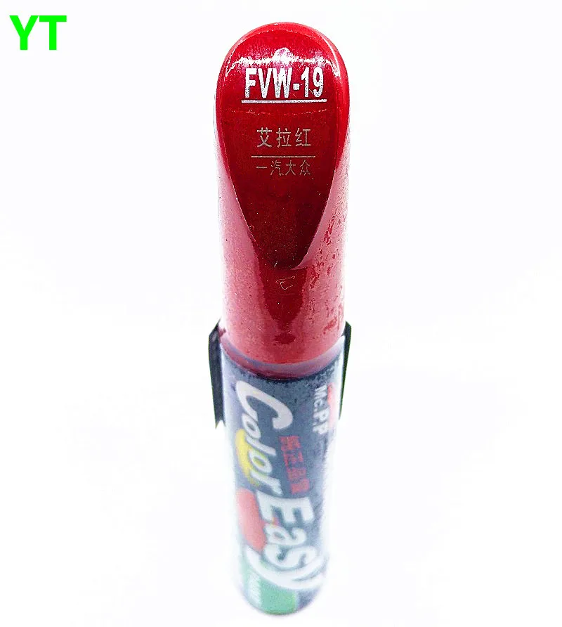 Car scratch repair pen, auto painting pen red color for volkswagen polo golf 6,7 touran passat tiguan CC ,car painting pen