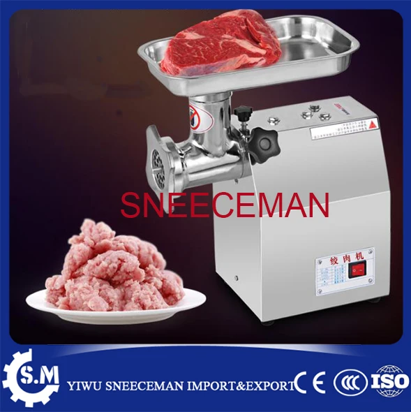 120kg/h commercial stainless steel electric meat grinder Multi-function crusher meat machine sausage filling enema machine