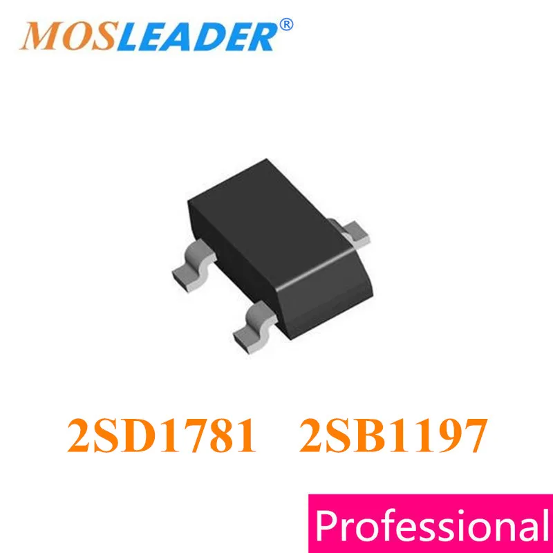 

Mosleader 3000pcs SOT23 2SD1781 D1781 2SB1197 B1197 NPN PNP 32V 0.8A 800mA Chinese High quality