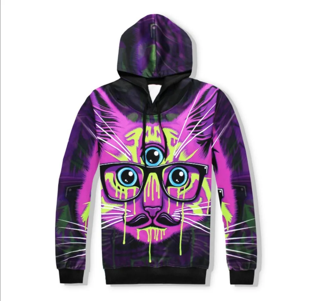 SzBlaze Brand New Unisex Mens Cartoon 3d Print Casual Hoodies interesting Cats Sweatshirt  Women Neutral Spring Autumn Clothing