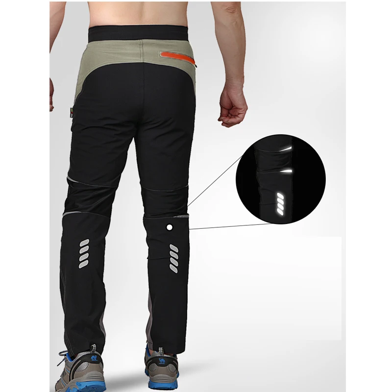 TRVLWEGO Cycling Pants Outdoor Men Fluorescence Breathable Trekking Quick Dry Pants Windproof Waterproof Trousers For Camping