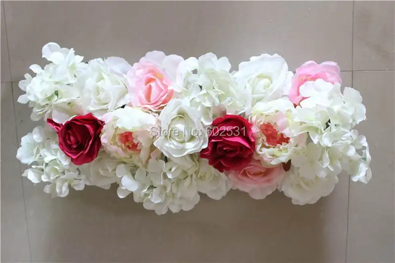 SPR High quality 10pcs/lot wedding flower wall stage arch backdrop decorative wholesale artificial flower table centerpiece