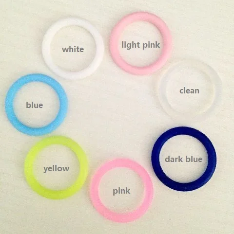 50pcs Silicone Mam Adapter O Ring / Pacifier Dummy Ring 21mm* 4 Color Choice* Food Grade Silicone