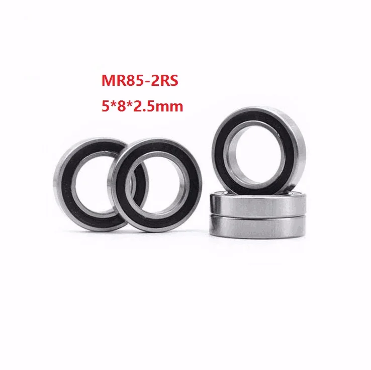 

50/100/500pcs MR85-2RS MR85RS MR85 RS 2RS 5x8x2.5mm Double rubber cover Miniature Deep Groove Ball Bearing 5*8*2.5mm 675-2RS