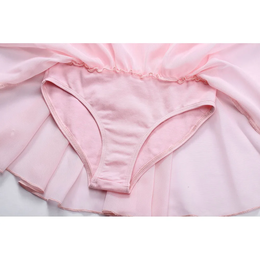 Robe de Ballet rose pour enfants, justaucorps Tutu, vêtements de danse, Costumes de Ballet pour filles, ballerines