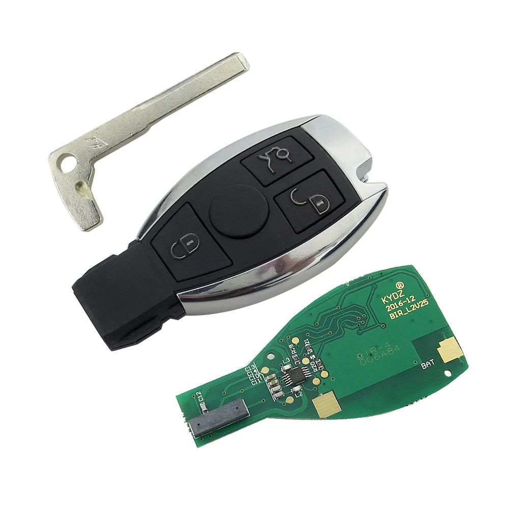 OkeyTech Auto Afstandsbediening Slimme Autosleutel 315Mhz/433MHz Auto voor Mercedes Benz 2000 + NEC BGA Stijl 2/3 Knoppen Afstandsbediening Sleutelhanger Voor MB