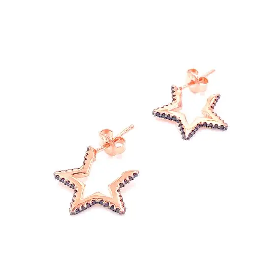 Star Shaped Stud Earrings Simplicity Handmade 925 sterling silver Earring for Women Brincos de gota Feminino 2019 Geometric