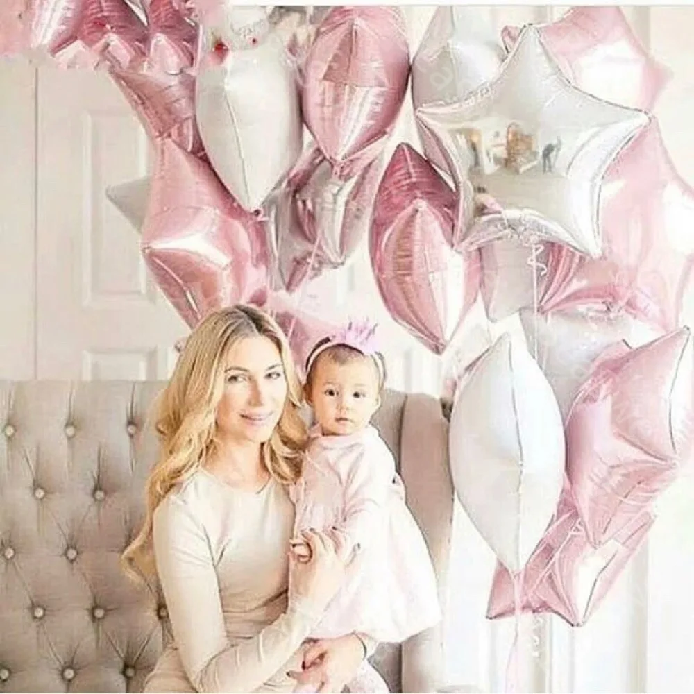 50pcs Baby Shower 18inch pink gold star helium foil Balloons adult Birthday Party Decoration Supplies Anniversary Party supplies