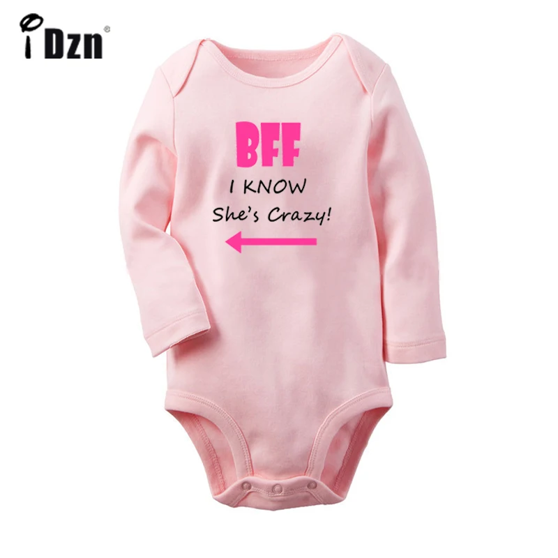 5 burning man Funny She Think I'm Crazy 9 Pink Cute Winking Owl Design Newborn Baby Bodysuit Toddler Onsies Jumpsuit Clothes