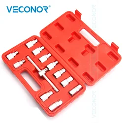 12Pcs Drain Plug Sump Key Set Gearbox Axle Repair Oil Sump Screw Sleeve Wrench Oil Bottom Screw Wrench