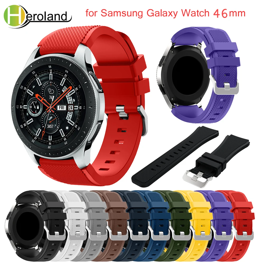 Pulseira de relógio de 22mm para samsung gear s3 frontier clássico banda de substituição para samsung galaxy watch 46mm pulseira galaxy3 45mm