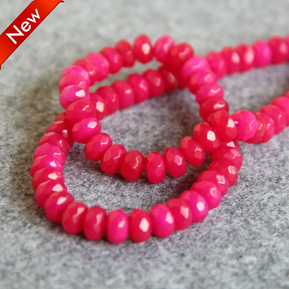 6*8mm Faceted Red Chalcedony Beads Abacus DIY Beads Stone For Necklace Bracelet 15inch Fashion Jewelry Making Design Wholesale