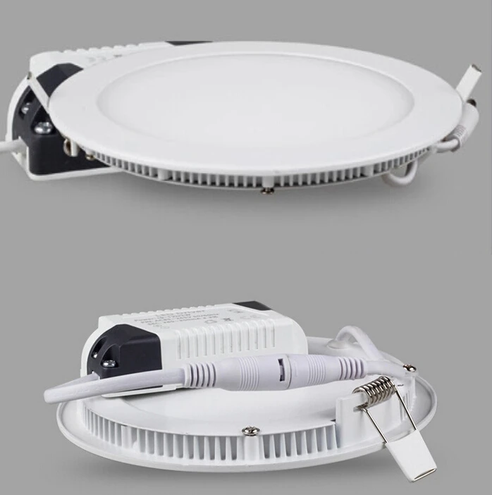 

3W/4W/6W/9W/12W/15W/18W LED ceiling LED downlight Round panel light bulb AC85-265V Warm /Cool white,indoor lightling