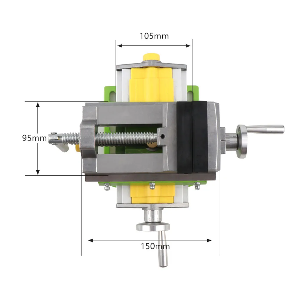 AMYAMY Cross Slide Vise Vice table Compound table Worktable Bench alunimun alloy body For Milling drilling