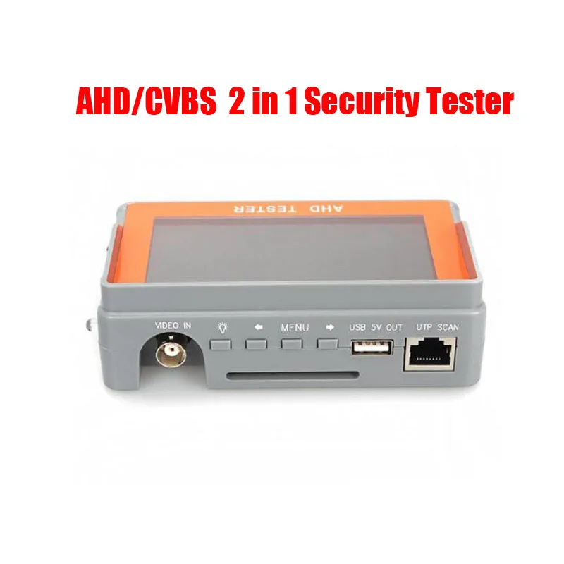 

Free Shipping 4.3 Inch AHD CVBS 2 in 1 CCTV Tester AHD 1080P Analog Camera UTP Cable Tester 12V1A USB 5V Output