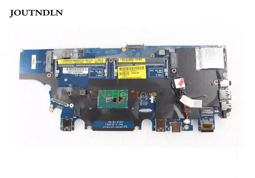 Genuine FOR Dell Latitude E7250 Laptop Motherboard 2YX3C 02YX3C CN-02YX3C LA-A972P ZBZ00 W/ I5-5200U CPU