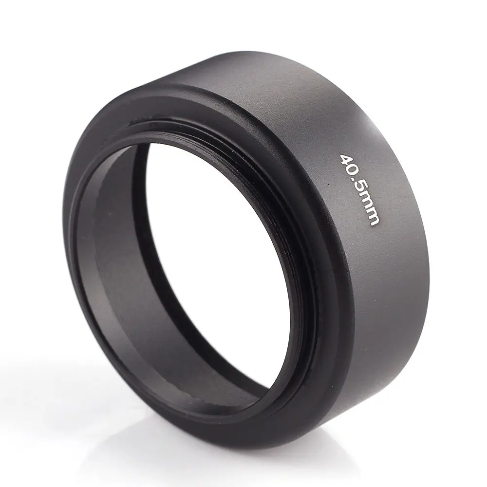 Universal Metal 40.5mm Lens Hood Sun Shade Screw in Camera 40.5 mm Filter Black