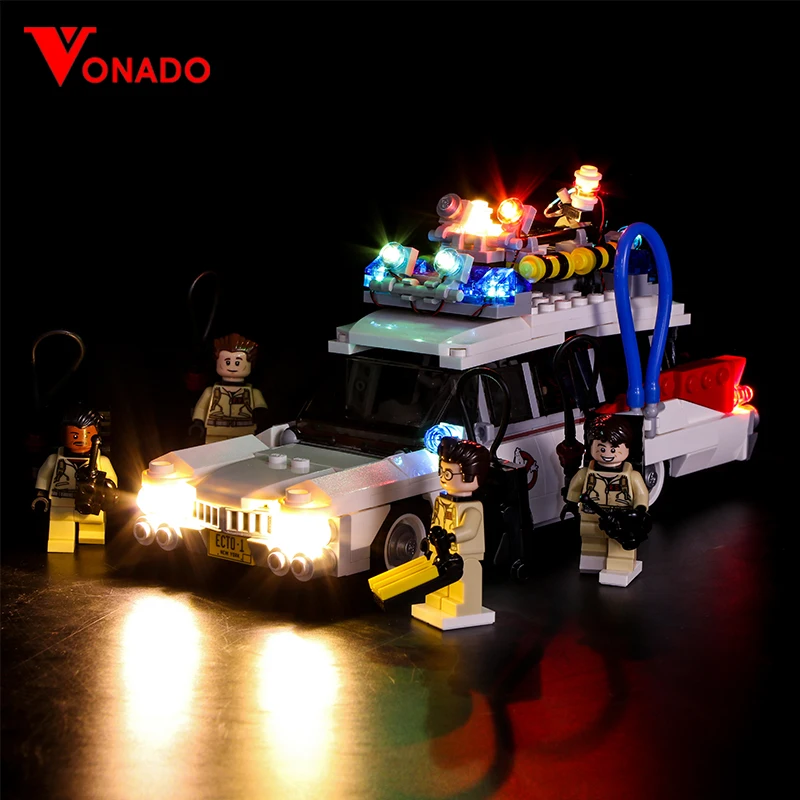 

Vonado светодиодный светильник для 21108 Ghostbusters Ecto-1 Строительные кирпичи блоки создатель город 16032 игрушки (светильник с Батарея коробка)