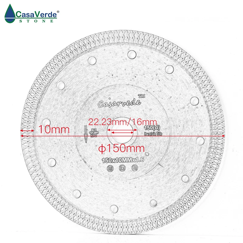 شحن مجاني DC-SXSB04 150 ملليمتر الماس الخزف المنشار شفرة 6 بوصة ل بلاط السيراميك قطع