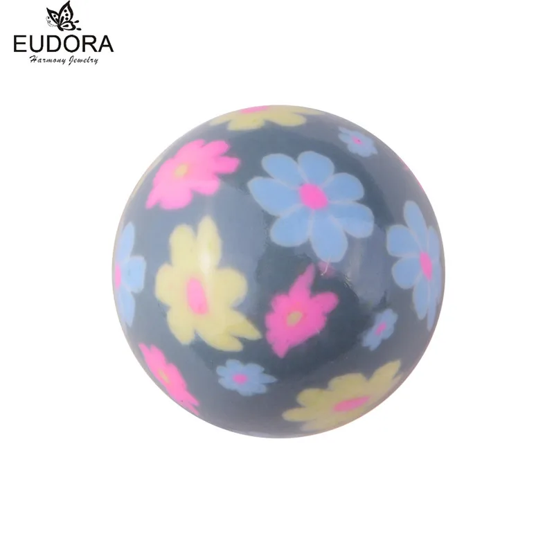 Eudora Angel Caller Colorful Printing Chime Ball 20mm Eudora Harmony Ball Mexican Bola for Floating Locket Cage Pregnant Jewelry