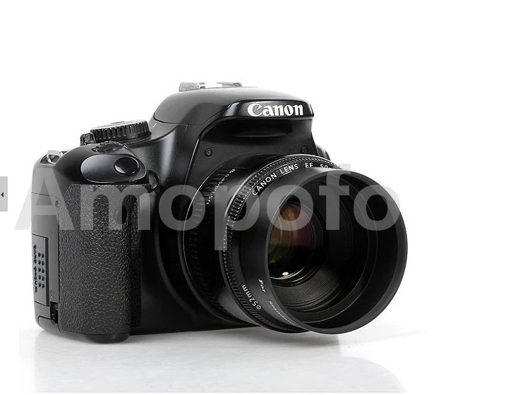 Amopofo Macchina Fotografica di Alta Qualità In Metallo standard paraluce 49 millimetri a 82 millimetri Baionetta adatta per Canon obiettivo della fotocamera