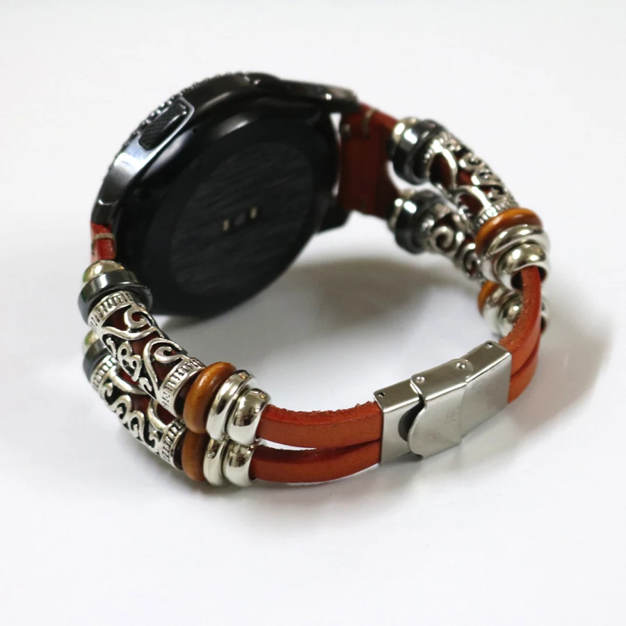 Correa de cuero para Xiaomi Amazfit Pace/Stratos 2, banda Universal de 22mm, de piel auténtica, para Amazfit Stratos 2/2S