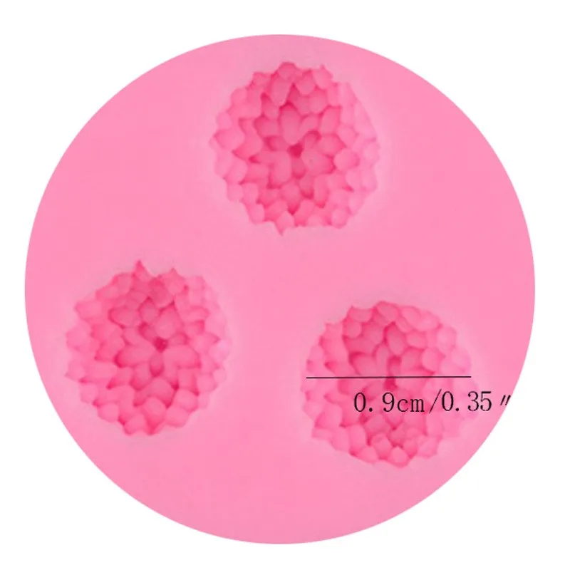 3D 3 Holes Chrysanthemum Daisy Flower Shaped Silicone Soap Mold Chocolate Cake Candy Mold Fondant Cake Decorating Tools Supplies