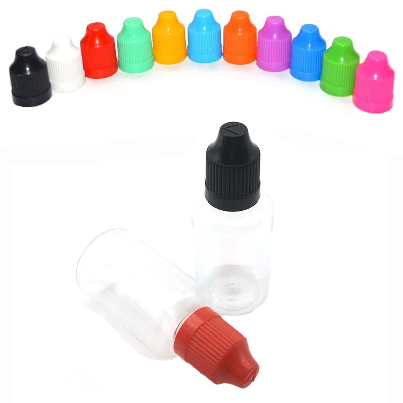 30ml E-liquid PET Clear Plastic Bottle With Childproof Cap Eye Drop Bottle For E Liquid Empty Dropper Bottle 150pcs