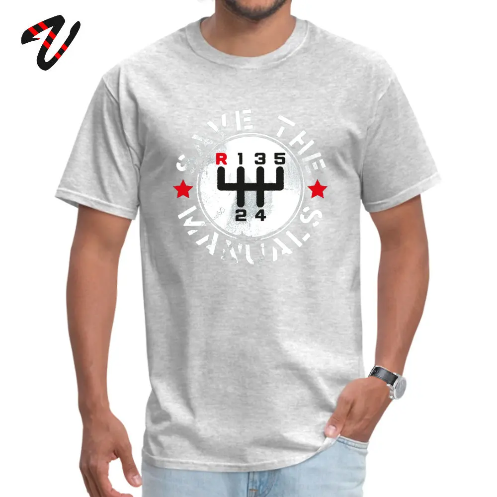 Mens T Shirts Grappige Besparen De Handgeschakelde Auto Tops Mannen T-shirt Katoen Crew Hals Koi Augurk Tees Arbeid Dag gratis Verzending