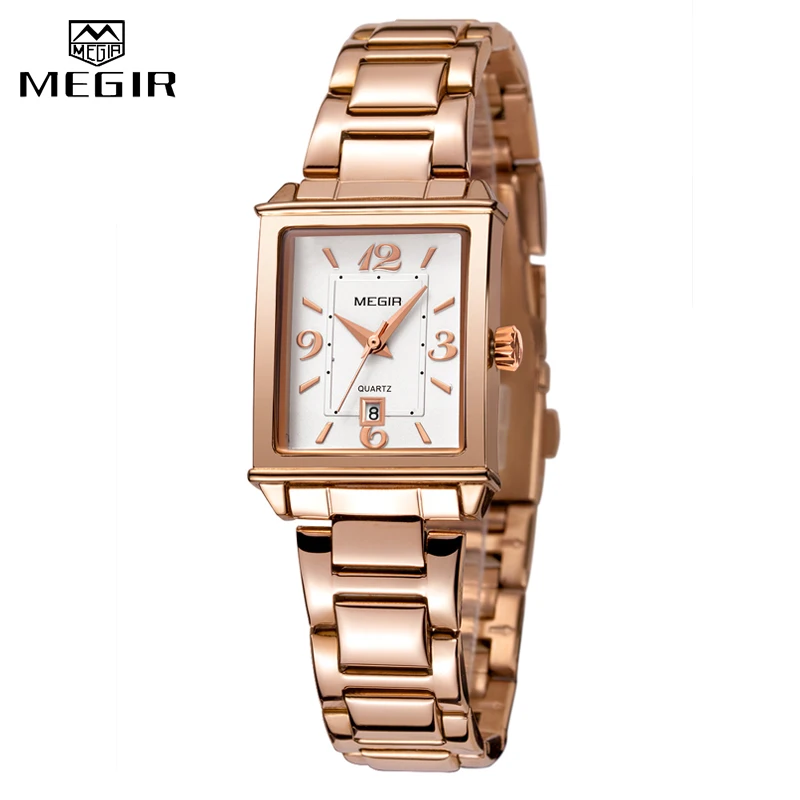 MEGIR Ladies Watches Casual Luxury Rose Gold Women\'s Bracelet Watch for Women Fashion Girl Quartz Wristwatch Women\'s