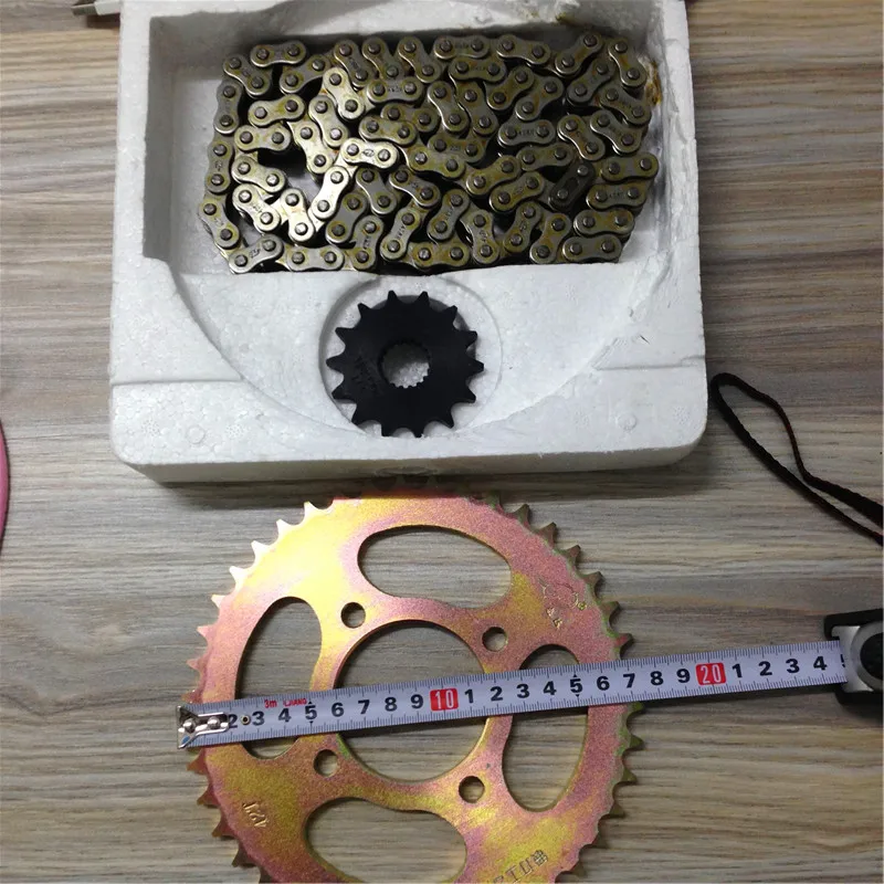 STARPAD For Haojue Suzuki Diamond Panther Silver Leopard HJ125K EN125 HJ125-7 GN125 complete sets of chain sprocket chain