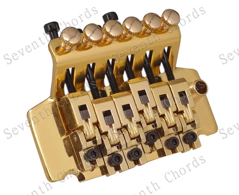 Linkshänder Black Sliver Gold E-Gitarre Brücke Gitarrenzubehör Teile 6-saitige Brücke Musikinstrumente – Detail 22