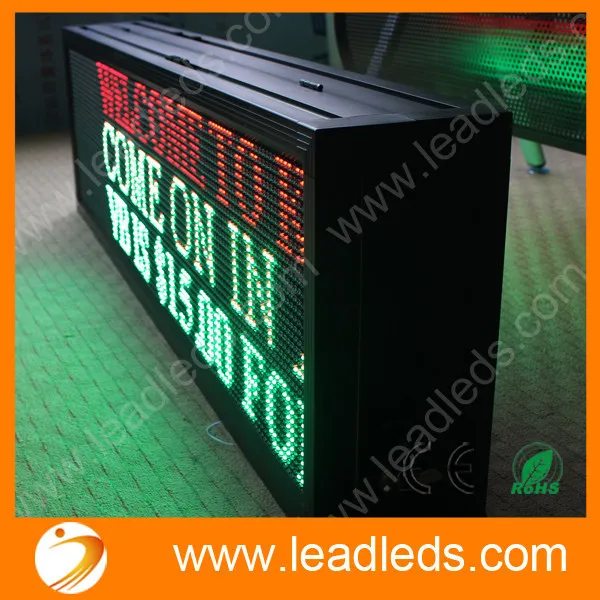 40-inch P10MM Outdoor Waterproof IP65 Double-Sided Display Programmable RGY 3 Color LED display sign board quick program via LAN