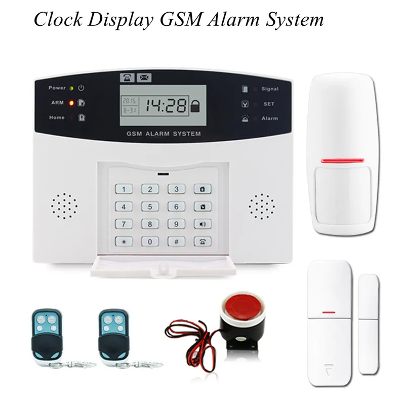 

English/Spanish/Germany/ French Version GSM Alarm System App Remote Control