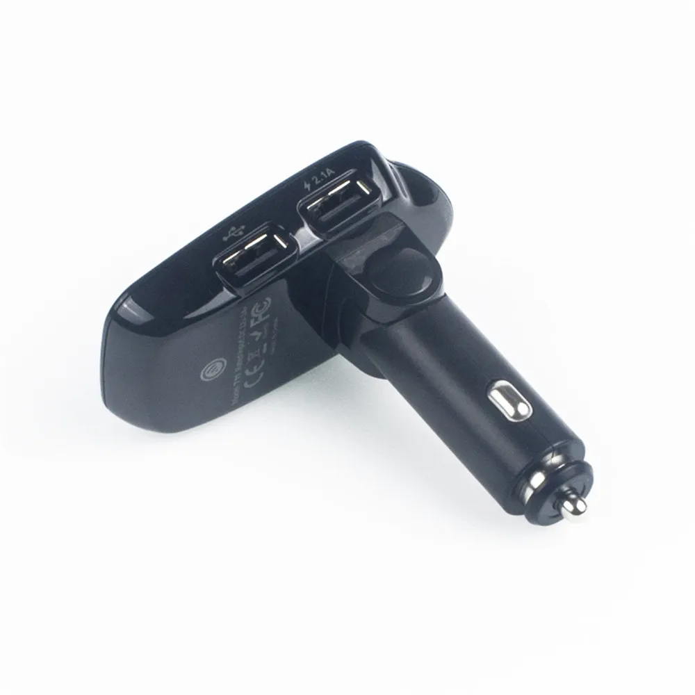 ใหม่ล่าสุดรุ่น T11ชุดแฮนด์ฟรีไร้สายบลูทูธ FM Transmitter Player/Dual USB Charger
