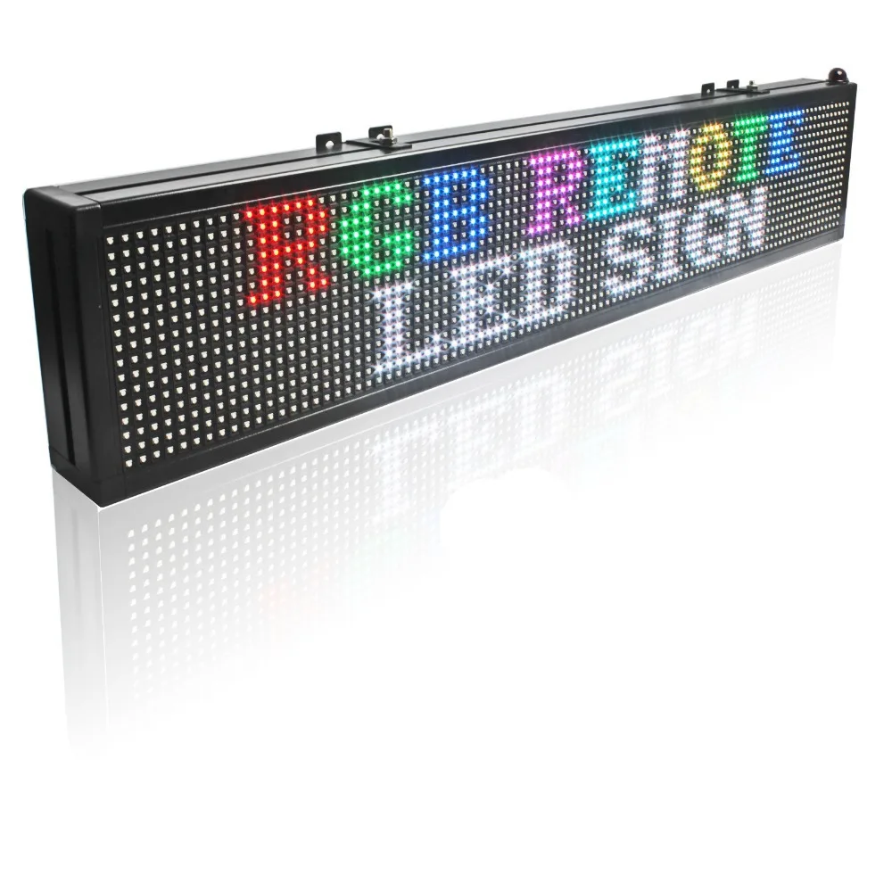 Panneau d'affichage LED télécommandé, panneau de message multi-documents, lumineux, P7.62 RVB, publicité, voiture, bureau, 40"