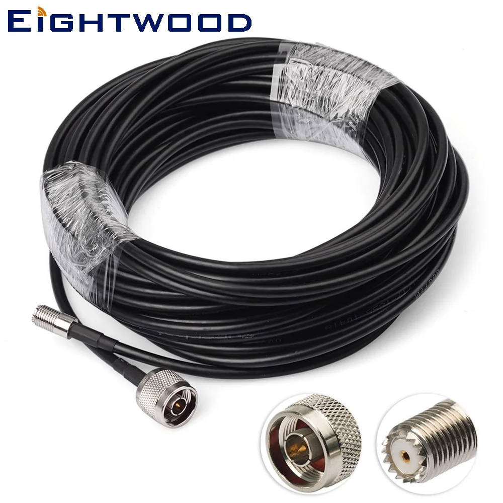 

Eightwood Truck/RV/Boats Marine Satellite Radio Antenna Replacement Cable KSR195 50ft N to Mini-UHF for Sirius Xm Antennas