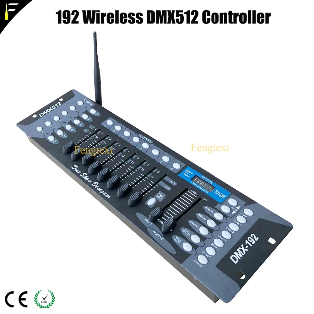 DMX512-1990 Standard Intelligent DJ Lights 192 Console Wireless Mode Controller Mini Small Party Night Club Light Console