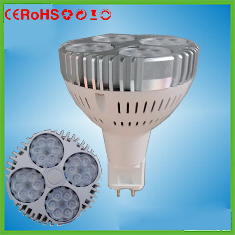 

new Aluminum G12 led lamp par30 35w 24leds smd3030 leds G12 spotlight par30 lamp replace 70w Metal halide lamp AC220V