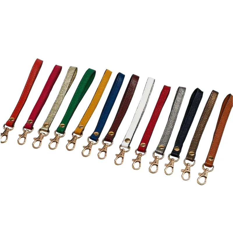 

FASHIONS KZ Bag Strap Genuine Leather Wrist Strap Colorful Bag Handle for DIY Handbag Accessories KZ9012