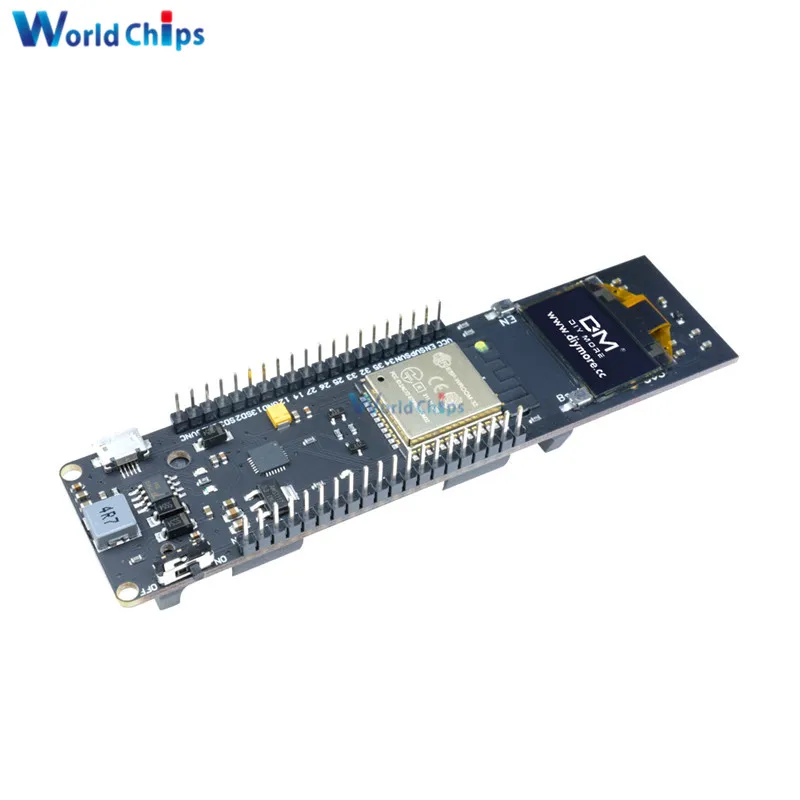 ESP32 0.96\'\' OLED Display WiFi Bluetooth 18650 Lithium Battery Shield Development Board CP2102 Module Replace ESP8266 Hot