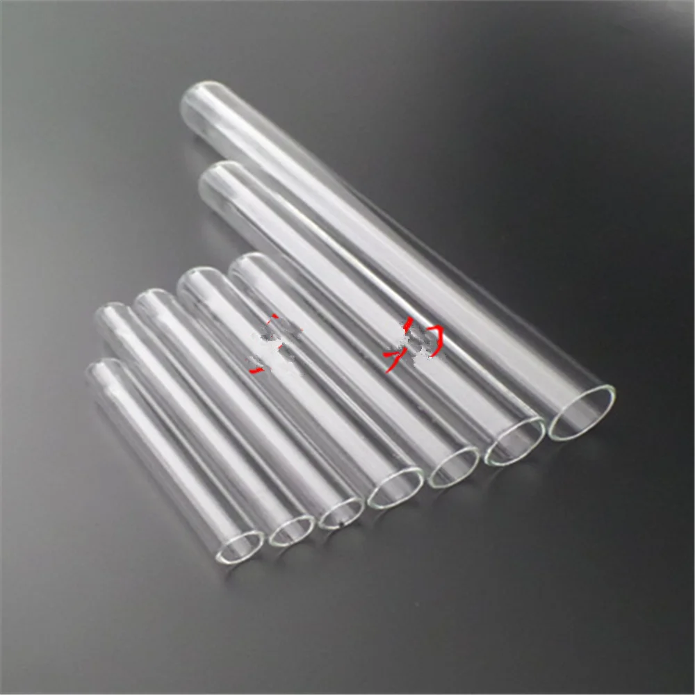 10pcs/lot Test Tubes Glass Rimmed Round Bottom Laboratory Science Chemistry Lab Supplies