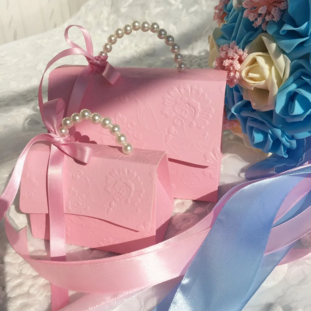 RMTPT 20pcs/lot Portable Party Wedding Favor Candy Boxes Baby Shower Gift Bag DIY creative candy box Romantic mariage