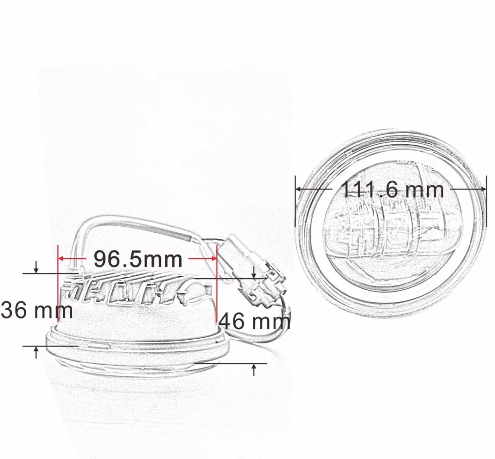 BJMOTO A Pair CE DOT Approved 4.5 