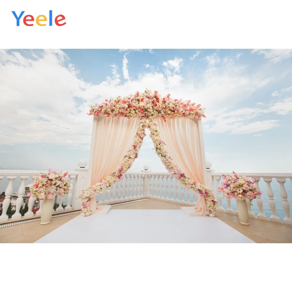 

Yeele Wedding Flower Photography Backdrop Sea Carpet Curtain Baby Birthday Party Photo Backgrounds Photocall For Photo Studio