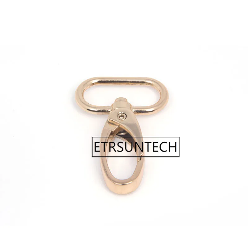 300pcs Gold Curved Lobster Clasps Swivel Trigger Clips Snap Carabiner Lanyard Hook Hardware Backpack Keychain Camping Hike