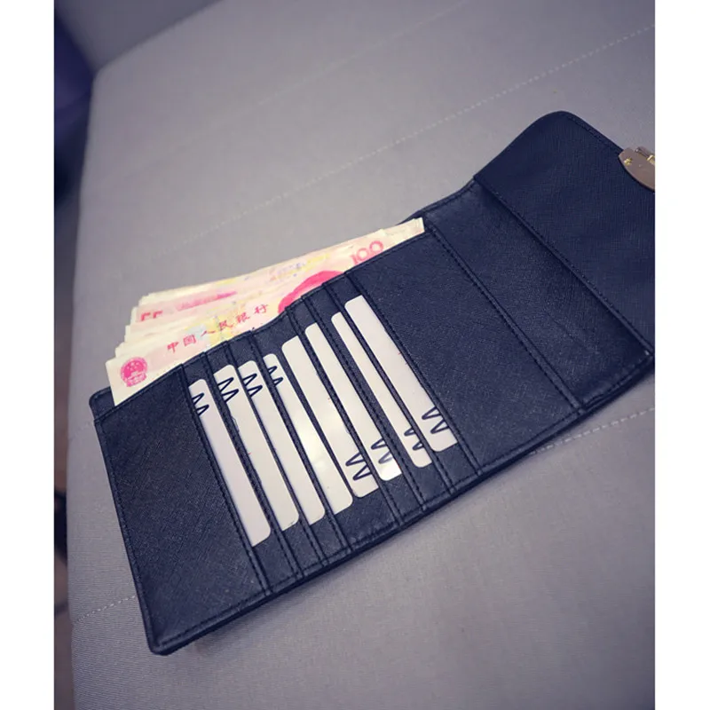 Famous Brand Spring Luxury Lock Short Women Wallet Vintage Multifunction Coin Pocket Purse Card Holder Female Clutch Wallets