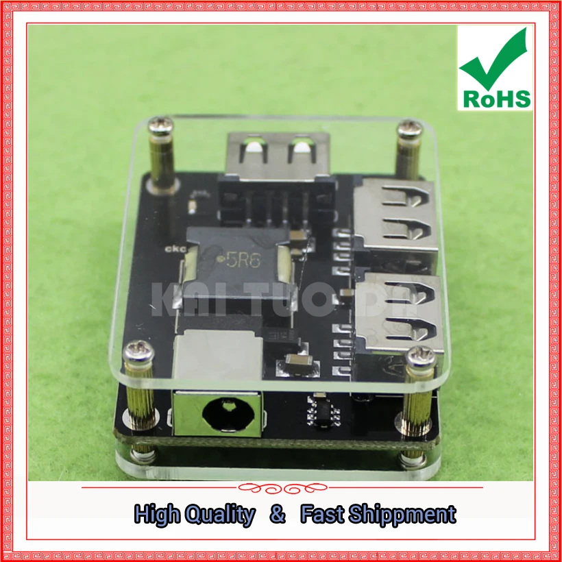 3 USB Step Down BUCK Module DC DC 9v-24V To 5V Full 6A Output Recognition IC Compatible iPhone Board Converter