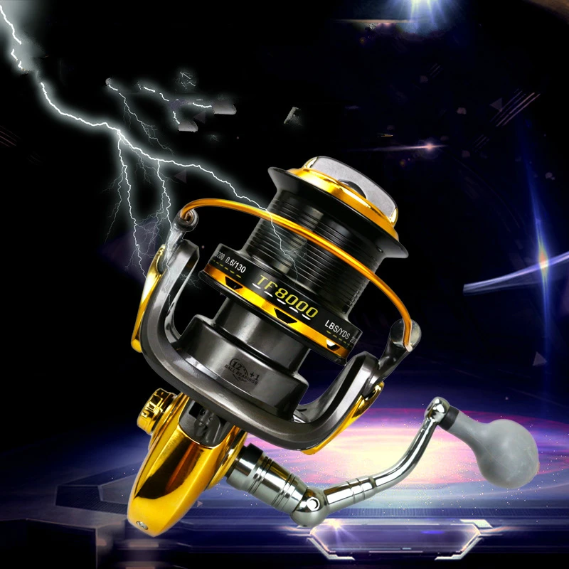 New Arrivel Distance Throwing Fishing Reel Super Big 13 Bearings Metal spinning Wheel Gap Free Fishing Reel for Telescopic Pesca