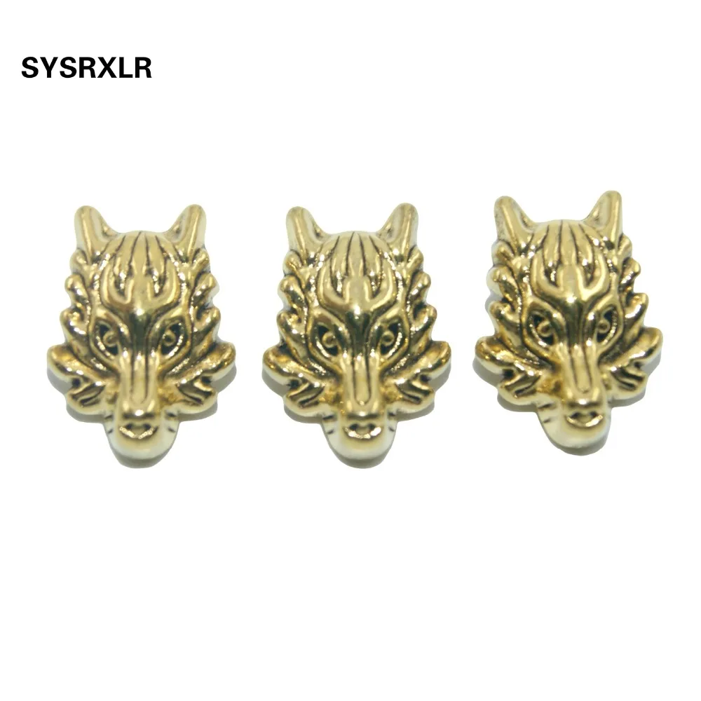 10 Pcs Antique Metal Forme Animale Fox Owl Lion Buddha Head Spacer Beads Diy Bracelets Necklace For Jewelry Making Accessories